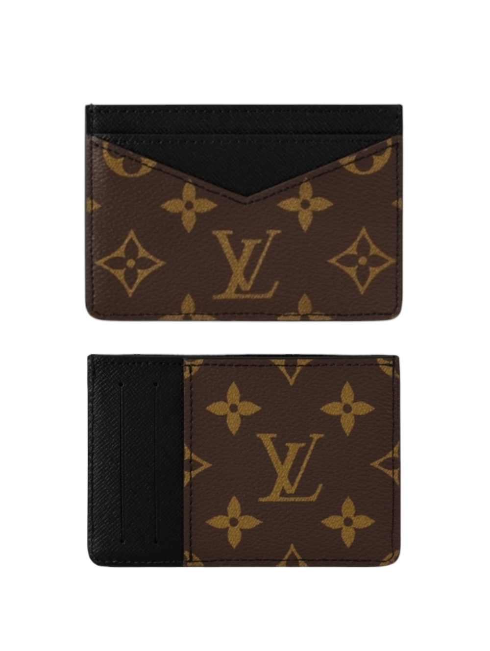 Brand New!!! LOUIS VUITTON Card Holder CASE MONOGRAM Macassar W/COA MSRP$495